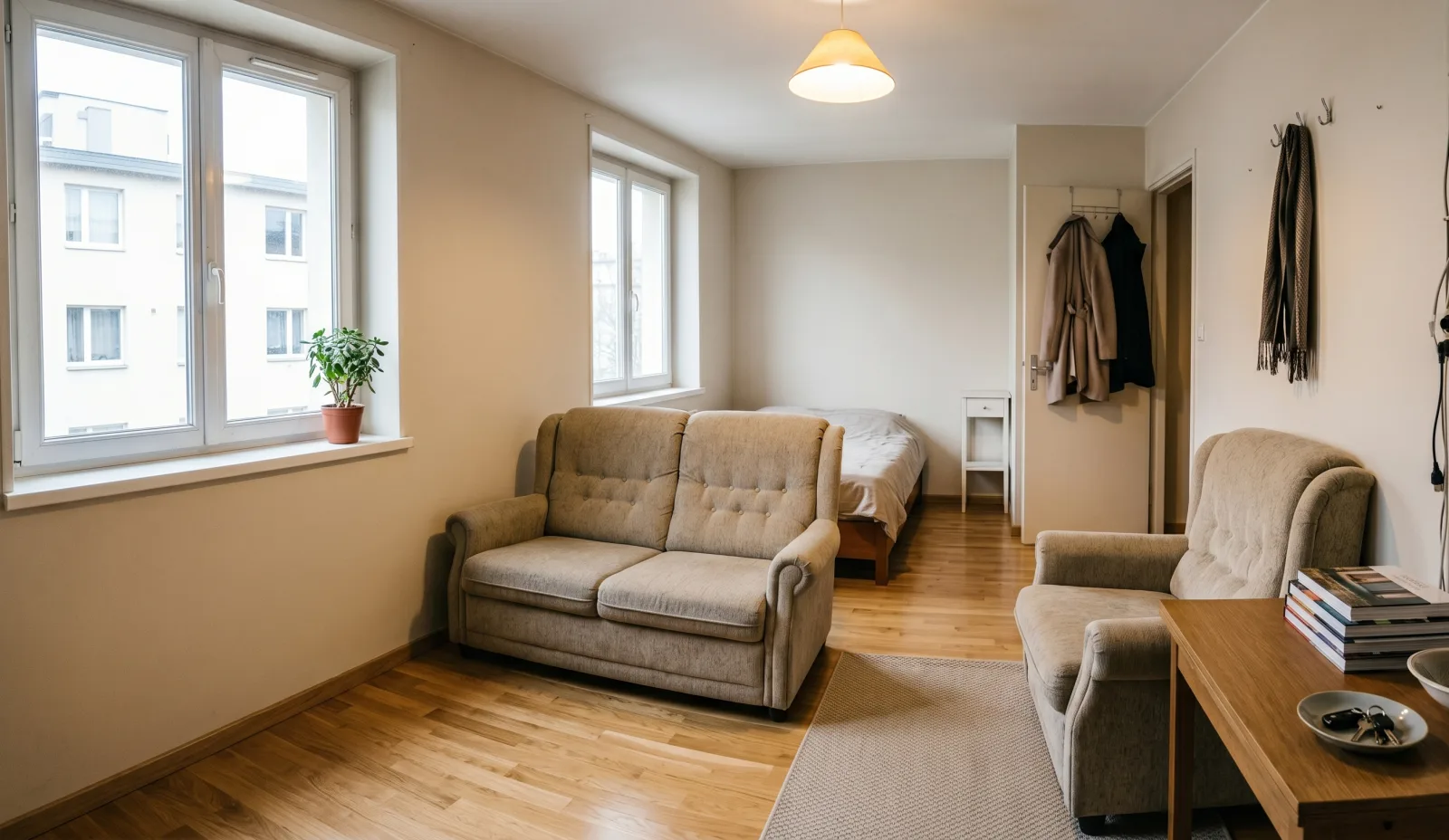 Salon propre et assaini après l'intervention d'Expert Logement Insalubre